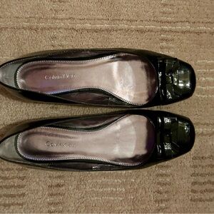 Calvin Klein Black Parent Ballet Flats